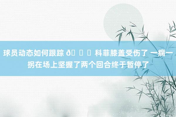 球员动态如何跟踪 😐科菲膝盖受伤了 一瘸一拐在场上坚握了两个回合终于暂停了