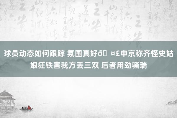 球员动态如何跟踪 氛围真好🤣申京称齐怪史姑娘狂铁害我方丢三双 后者用劲骚瑞