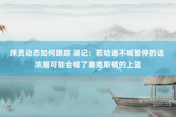 球员动态如何跟踪 湖记：若哈迪不喊暂停的话 浓眉可能会帽了塞克斯顿的上篮