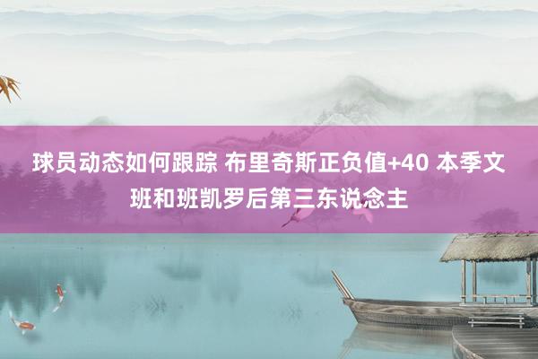 球员动态如何跟踪 布里奇斯正负值+40 本季文班和班凯罗后第三东说念主