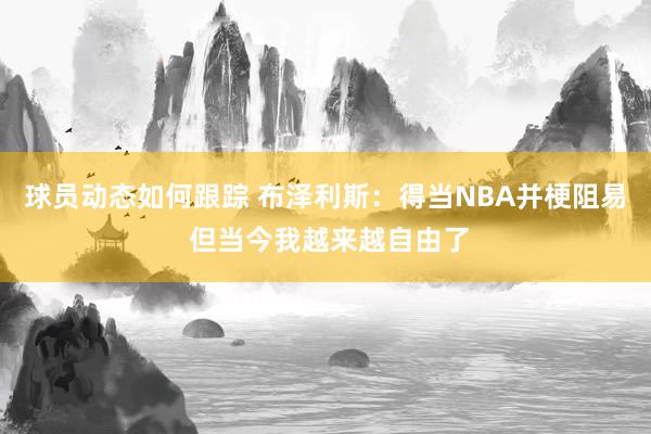 球员动态如何跟踪 布泽利斯：得当NBA并梗阻易 但当今我越来越自由了