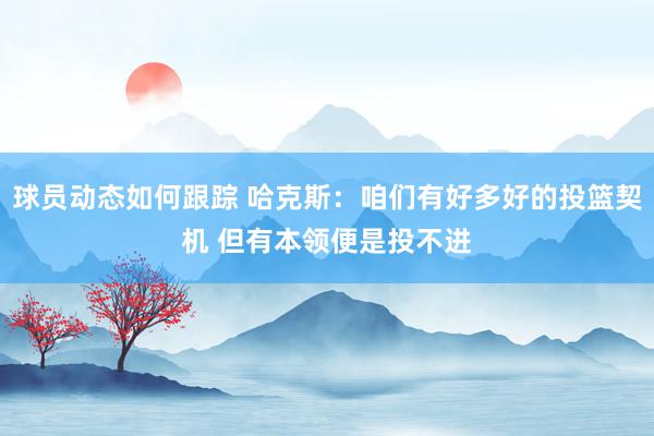 球员动态如何跟踪 哈克斯：咱们有好多好的投篮契机 但有本领便是投不进