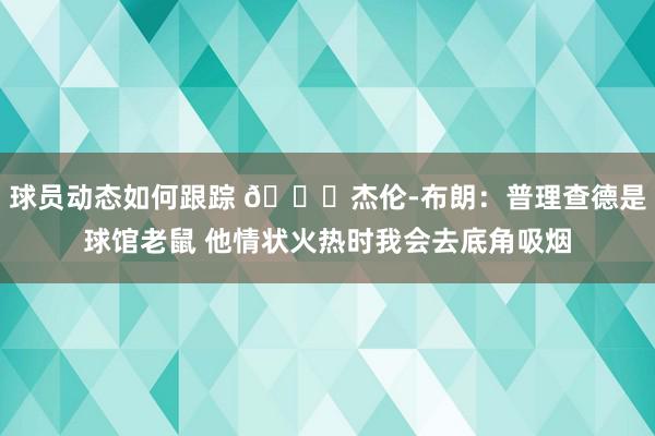 球员动态如何跟踪 😂杰伦-布朗：普理查德是球馆老鼠 他情状火热时我会去底角吸烟