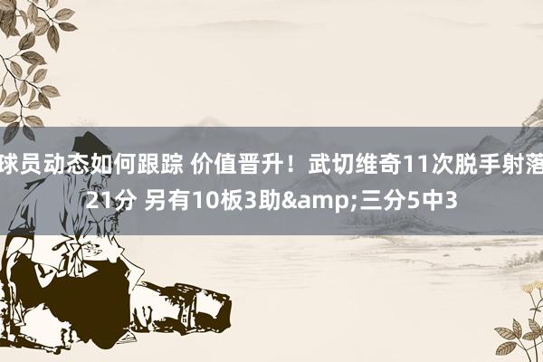 球员动态如何跟踪 价值晋升！武切维奇11次脱手射落21分 另有10板3助&三分5中3