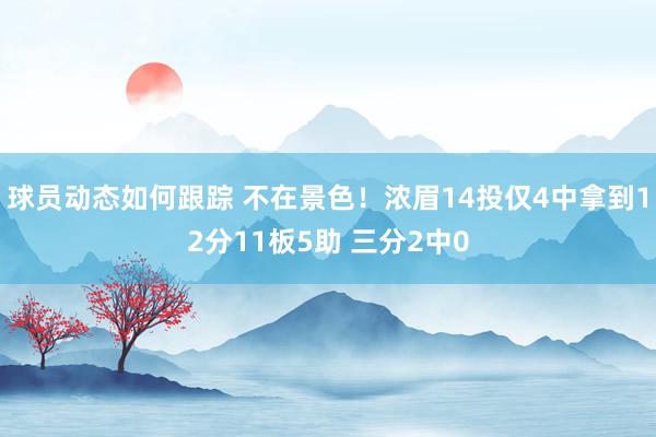 球员动态如何跟踪 不在景色！浓眉14投仅4中拿到12分11板5助 三分2中0